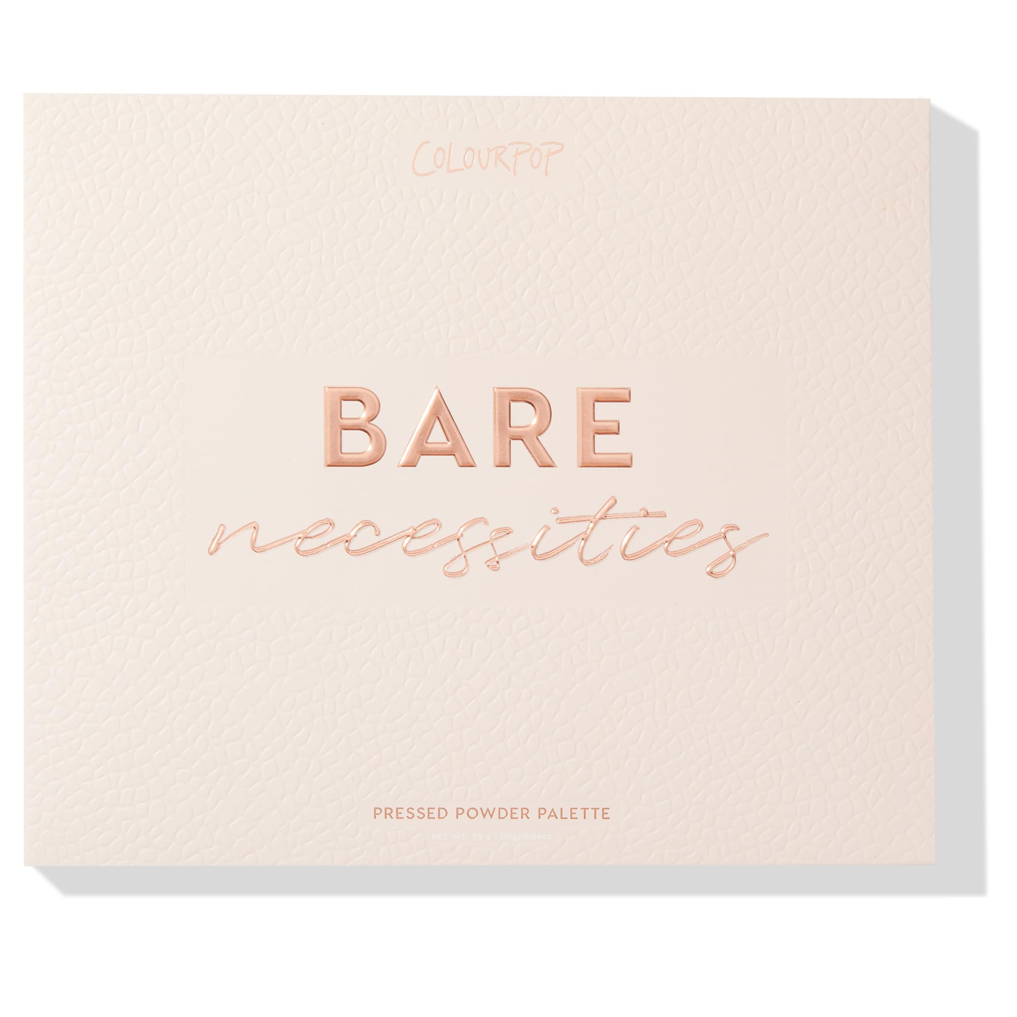ColourPop Bare Necessities packaging highlights cruelty-free branding and compact design