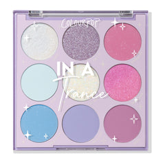 ColourPop In a Trance palette open-front view for versatile day-to-night looks.