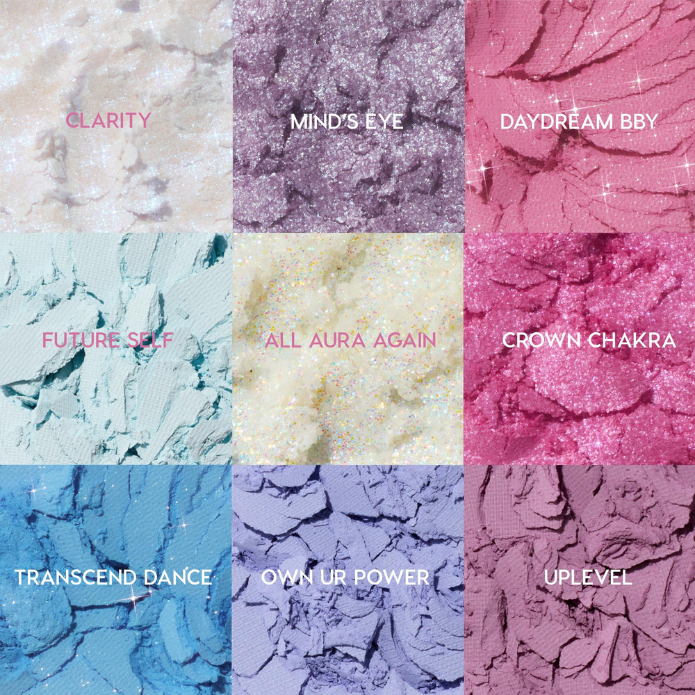 ColourPop In a Trance palette swatches show rich pigmentation across finishes.