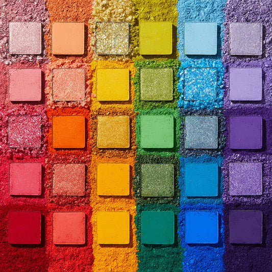 ColourPop Fade Into Hue swatches reveal rich mattes and metallics for bold outfits.