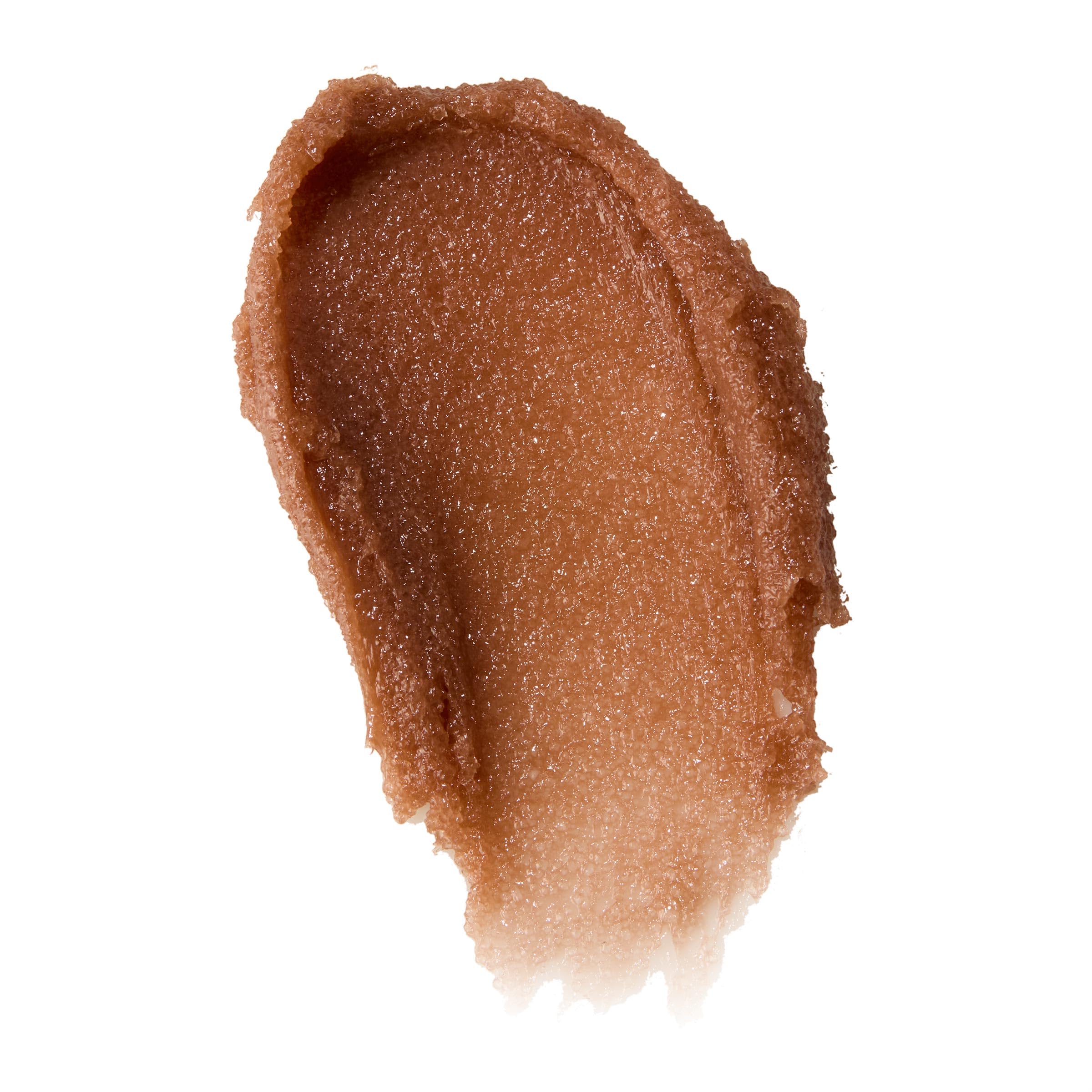 Close-up of ColourPop Fresh Kiss exfoliating lip scrub texture showing fine sugar crystals.