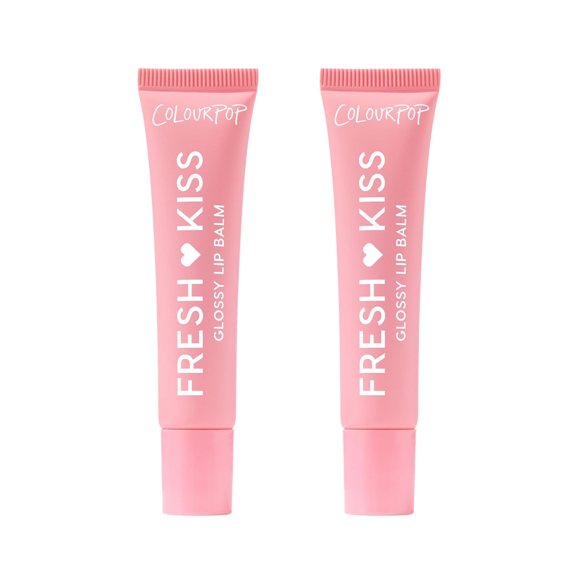 ColourPop Fresh Kiss glossy lip balm strawberry milk 2-pack hydrates for soft, shiny lips