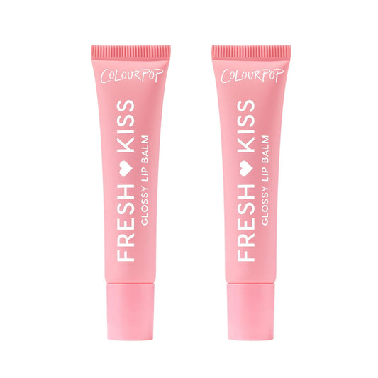 ColourPop Fresh Kiss glossy lip balm strawberry milk 2-pack hydrates for soft, shiny lips
