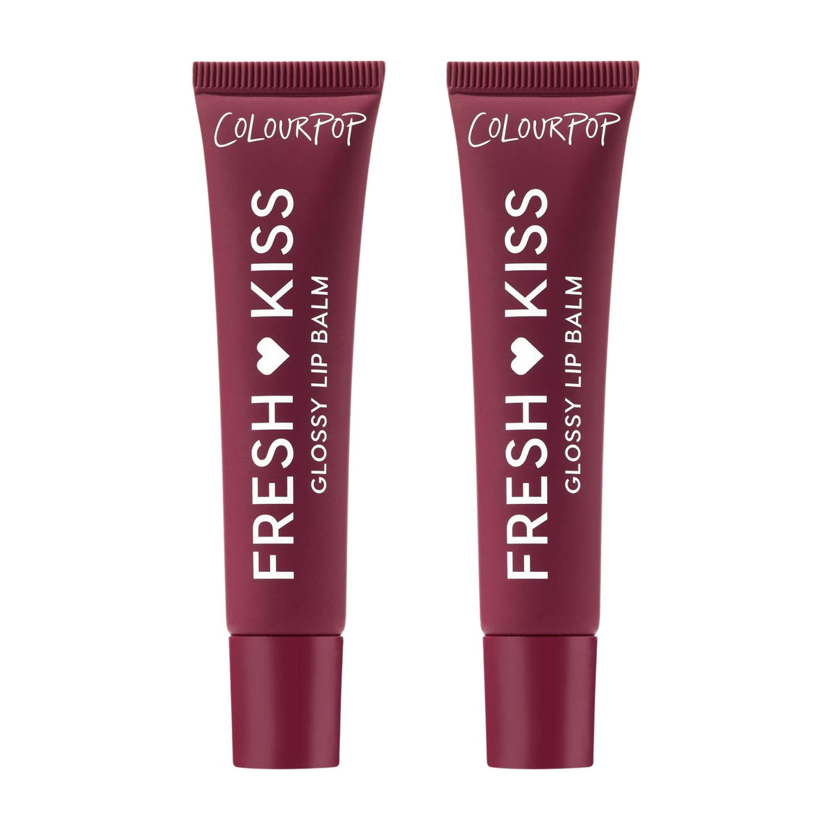 ColourPop Fresh Kiss Glossy Lip Balm two-pack front view delivers hydration with a high-shine finish