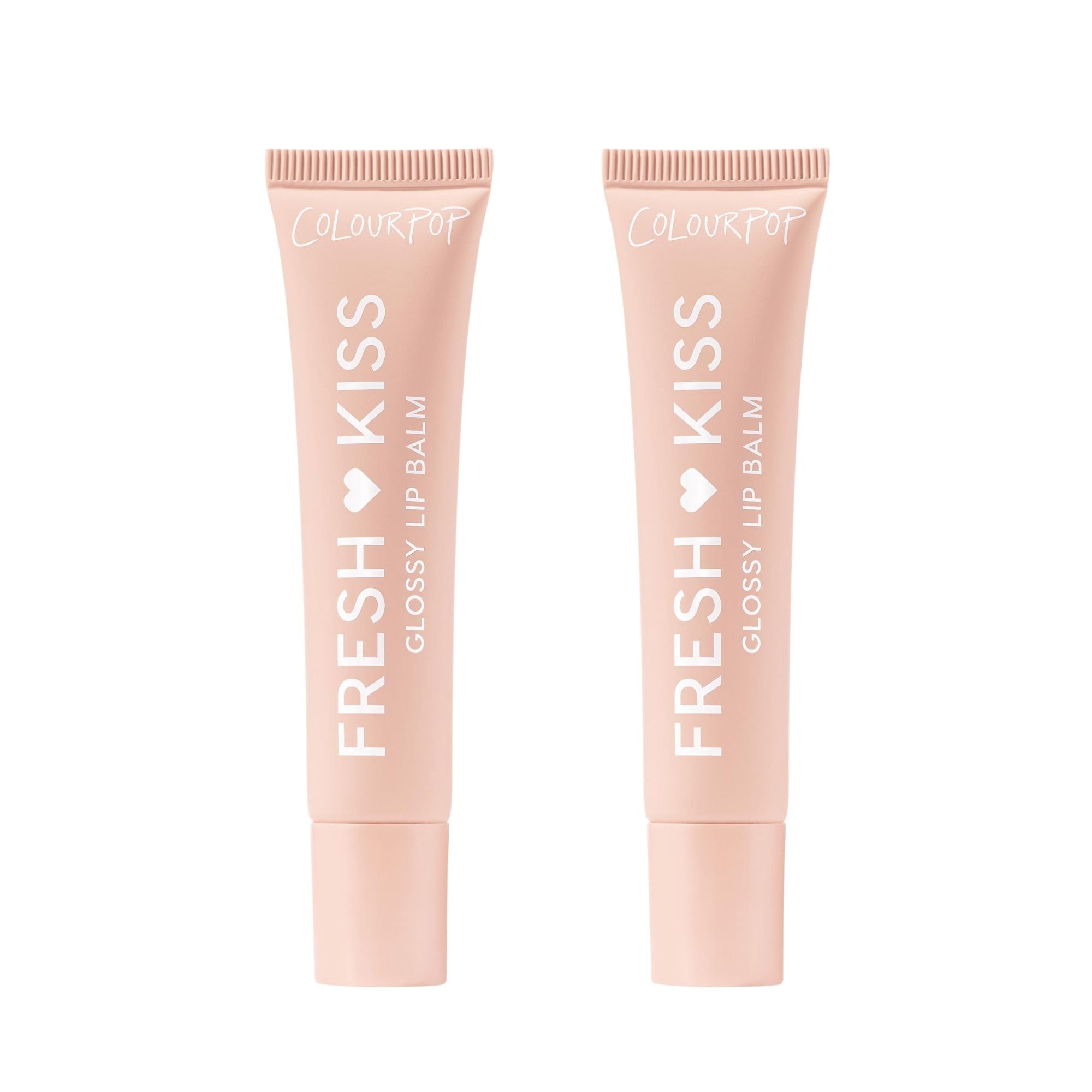 ColourPop Fresh Kiss Glossy Lip Balm Vanilla Cake 2-pack on display for hydration