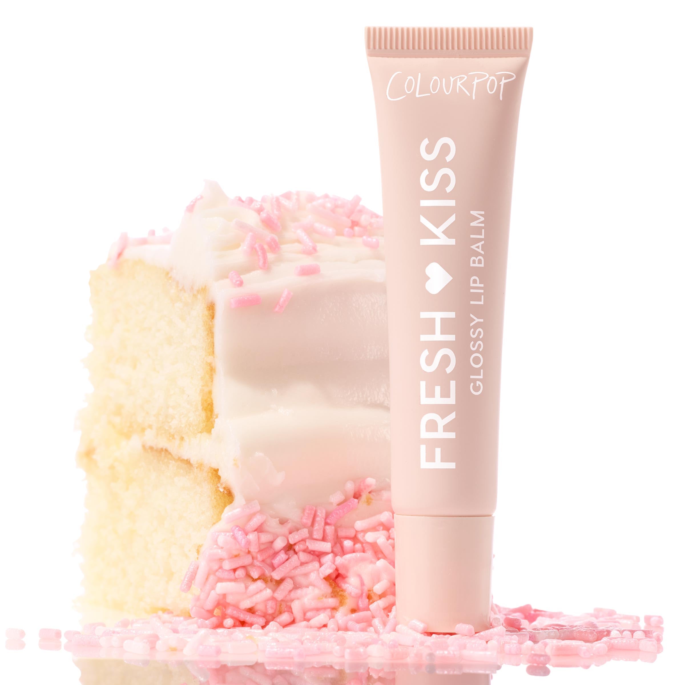 ColourPop Fresh Kiss Vanilla Cake swatch shows soft aroma