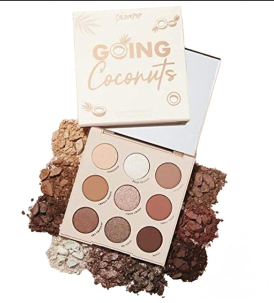 ColourPop Going Coconuts palette front view for versatile neutral looks.