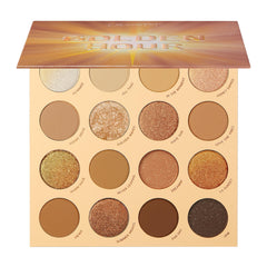ColourPop Golden Hour palette open shows warm sunset tones for versatile daytime looks.