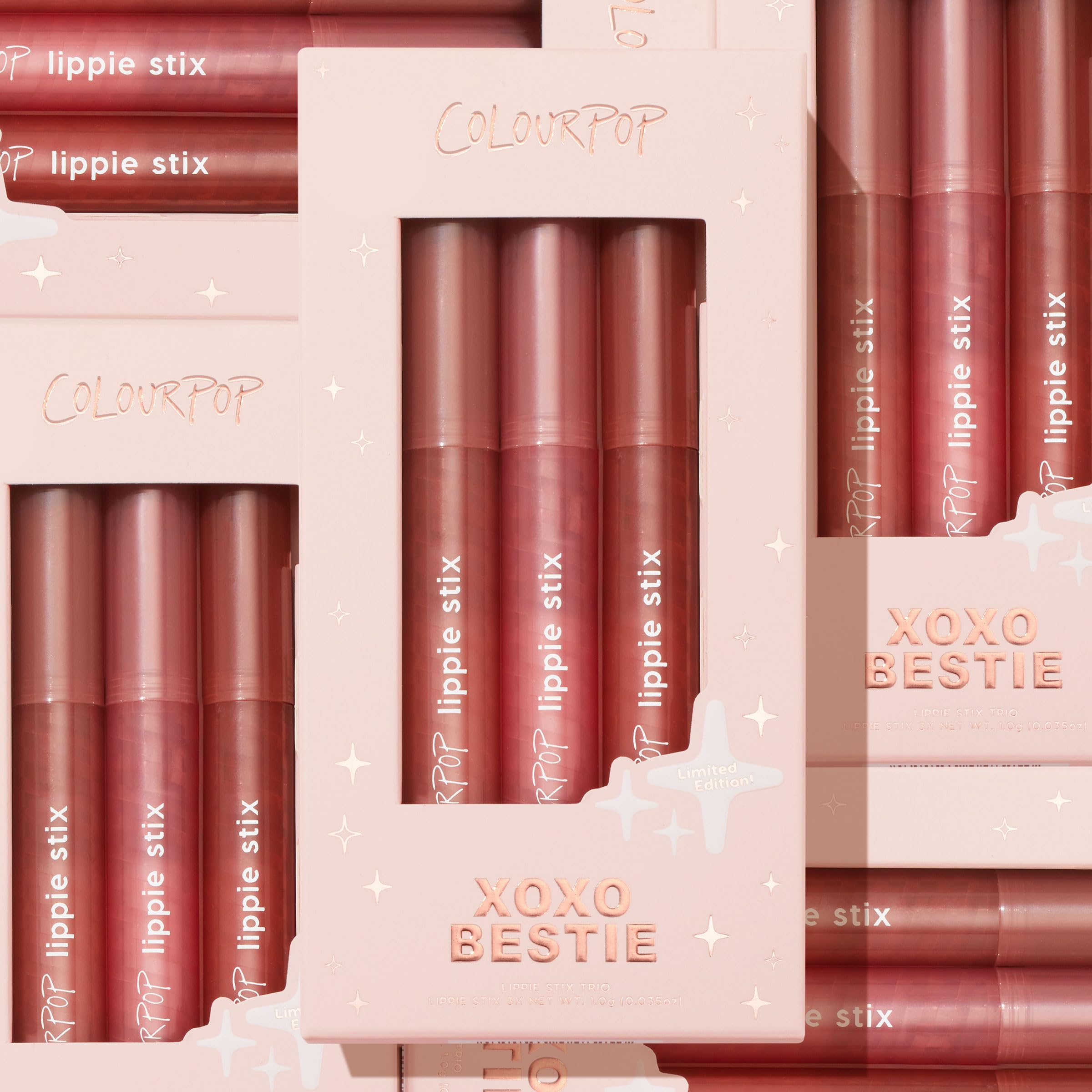 ColourPop Lippie Stix non-drying formula nourishes lips with Shea Butter.