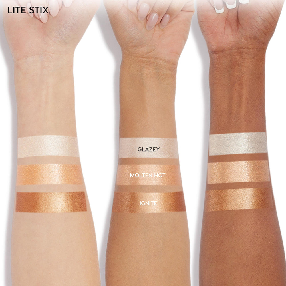 ColourPop Lite Stix highlighter on the nose bridge creates a natural glow
