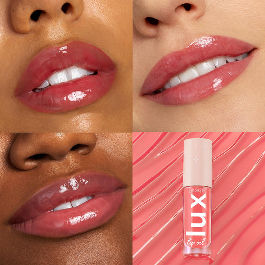 ColourPop Lux Lip Oil tube-swirl adds sheer color without heaviness.