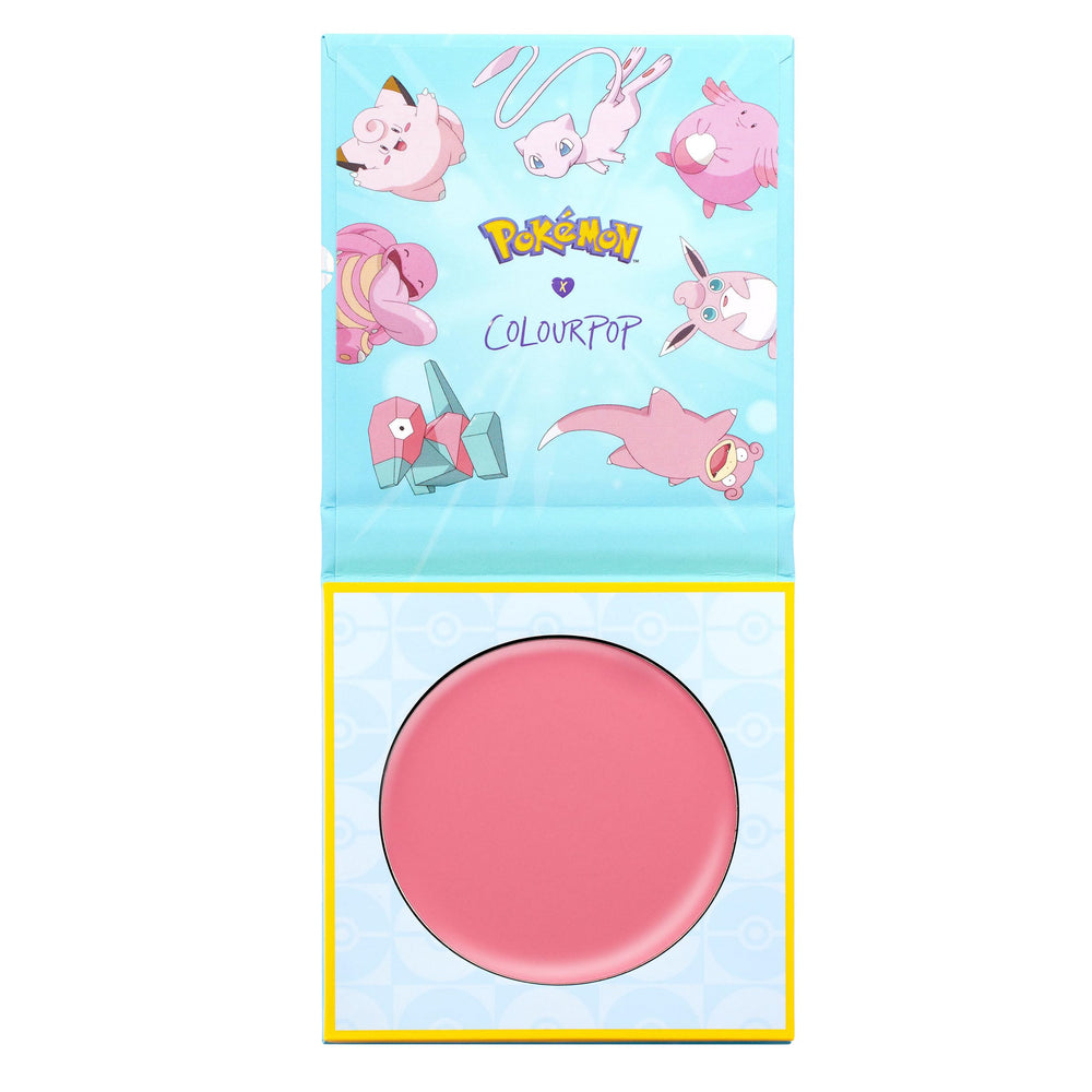 ColourPop Metronome cream blush swatch showing natural, weightless flush.
