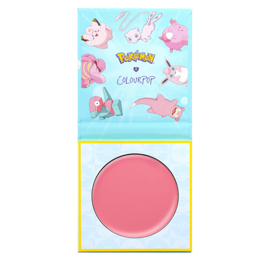 ColourPop Metronome cream blush swatch showing natural, weightless flush.