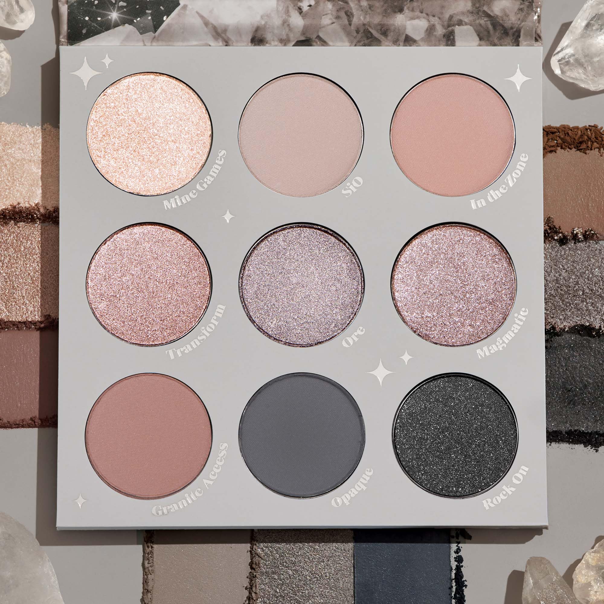 ColourPop Of Quartz pale grey matte provides natural, everyday definition with soft edges.
