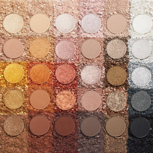ColourPop Precious Metals pan closeup highlights rich pigments for bold payoff