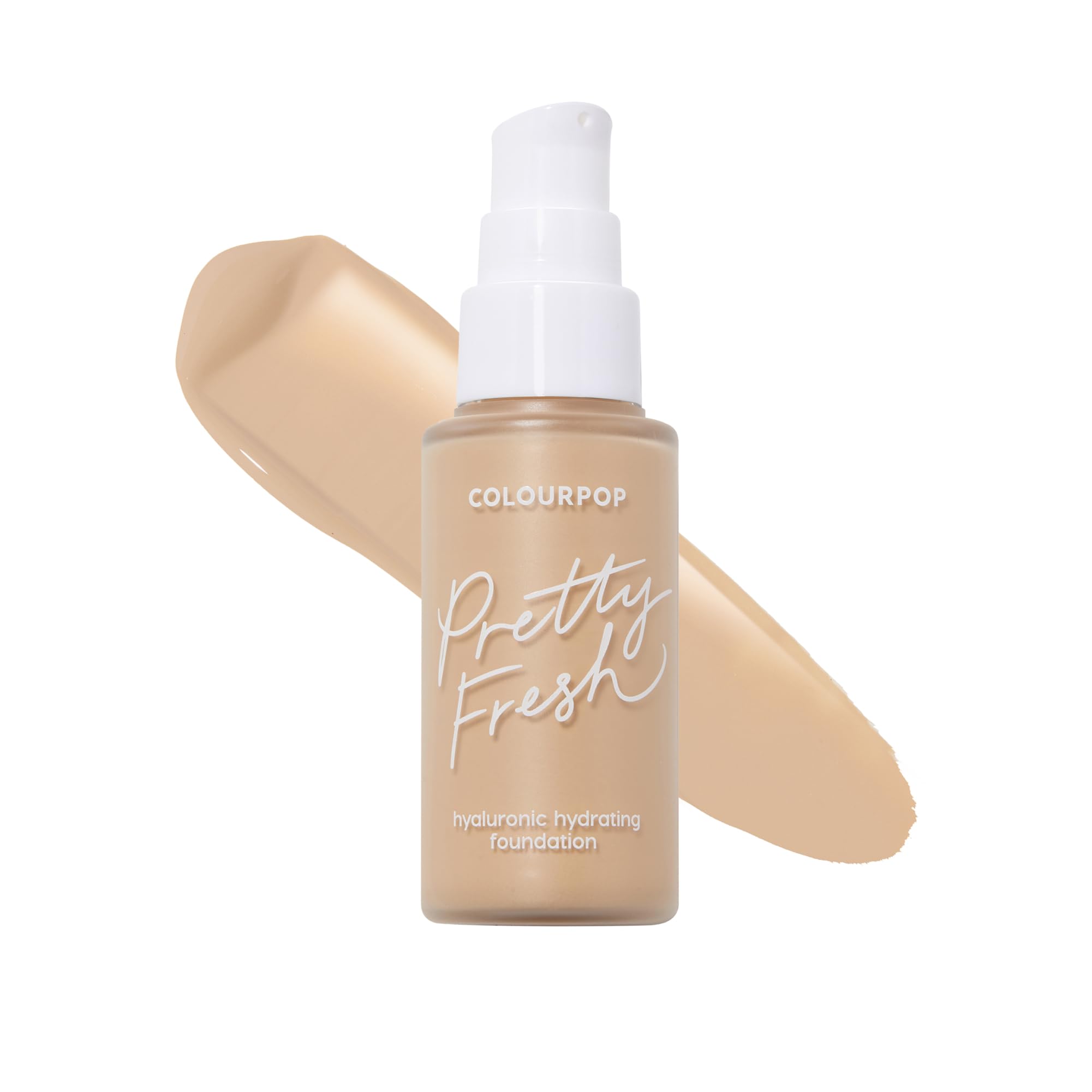 ColourPop Pretty Fresh foundation bottle pour shows hydrating formula for a natural glow