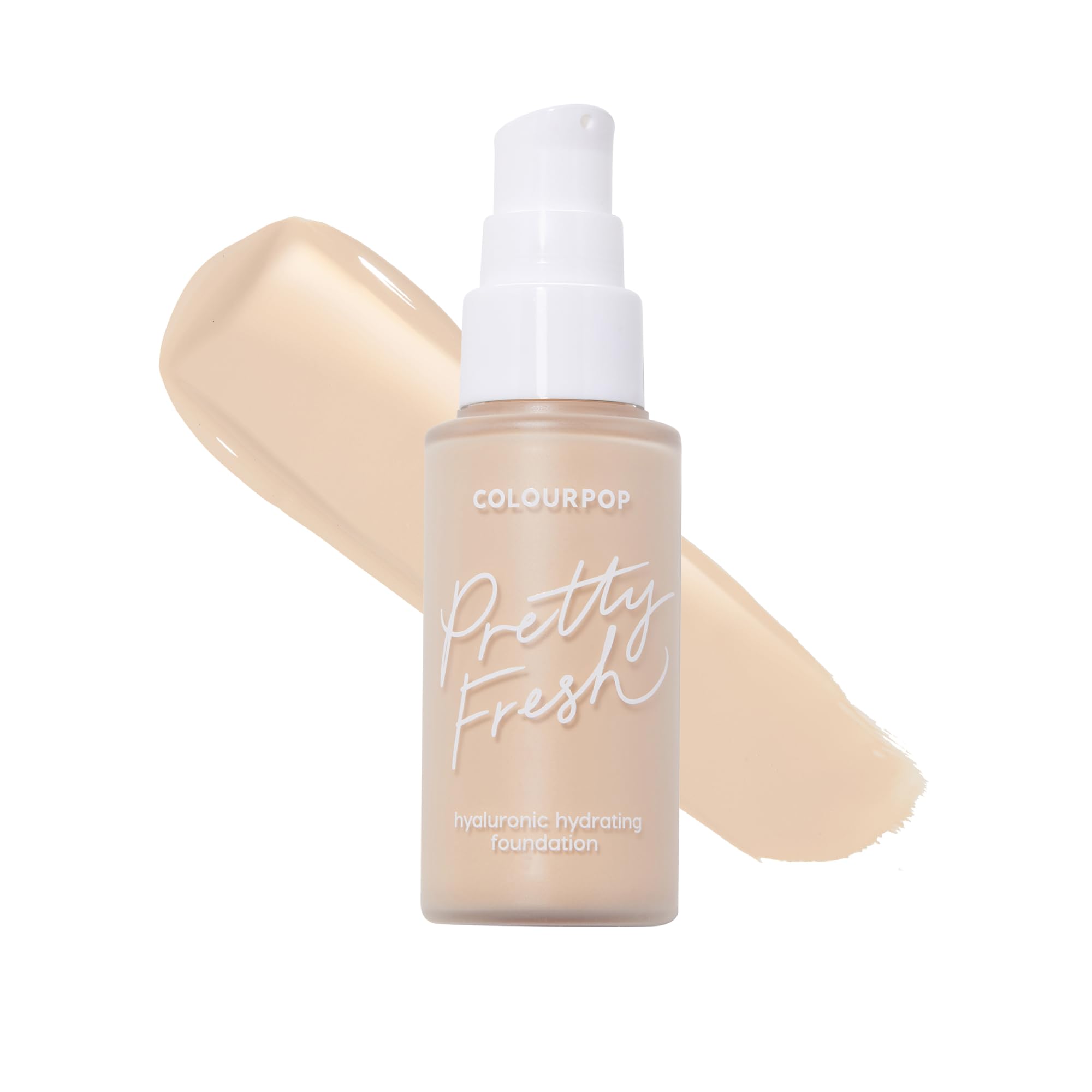 ColourPop Pretty Fresh Foundation bottle showing hydrating, skin-like finish