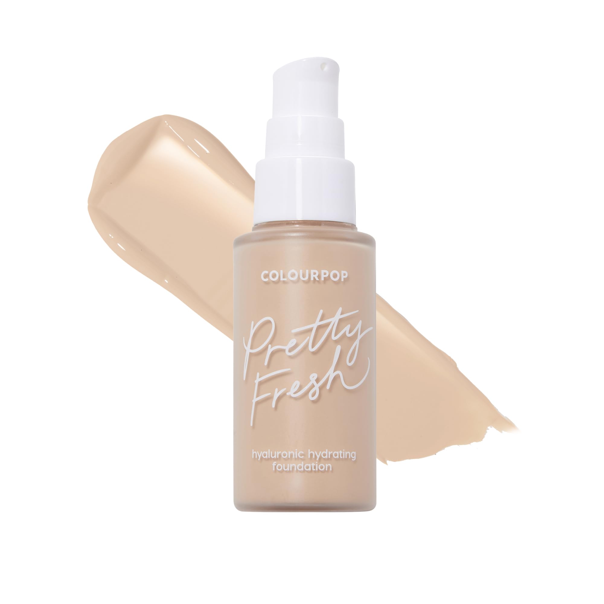 ColourPop Pretty Fresh foundation tube illustrating smooth, buildable coverage and hydrating wear.