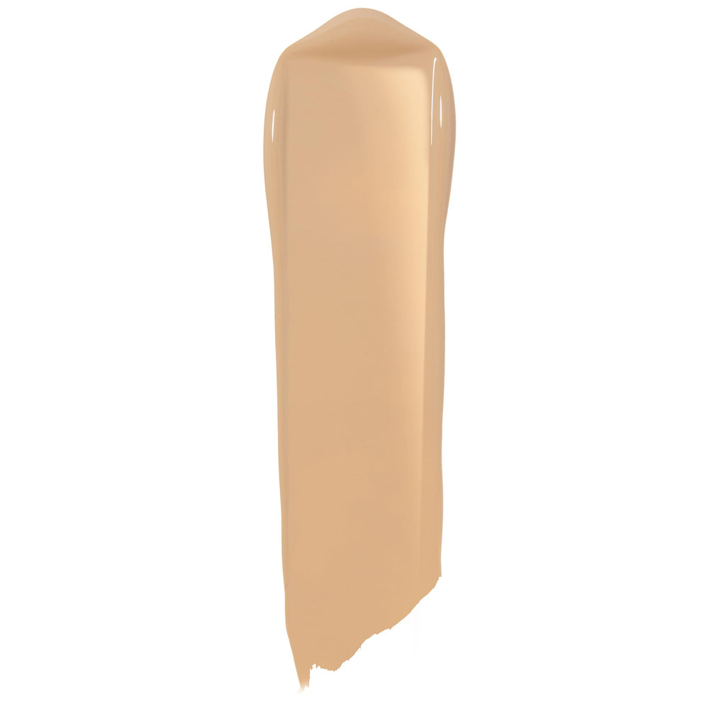 ColourPop Pretty Fresh foundation swatch showing buildable coverage from light to full
