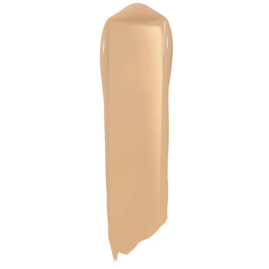 ColourPop Pretty Fresh foundation swatch showing buildable coverage from light to full