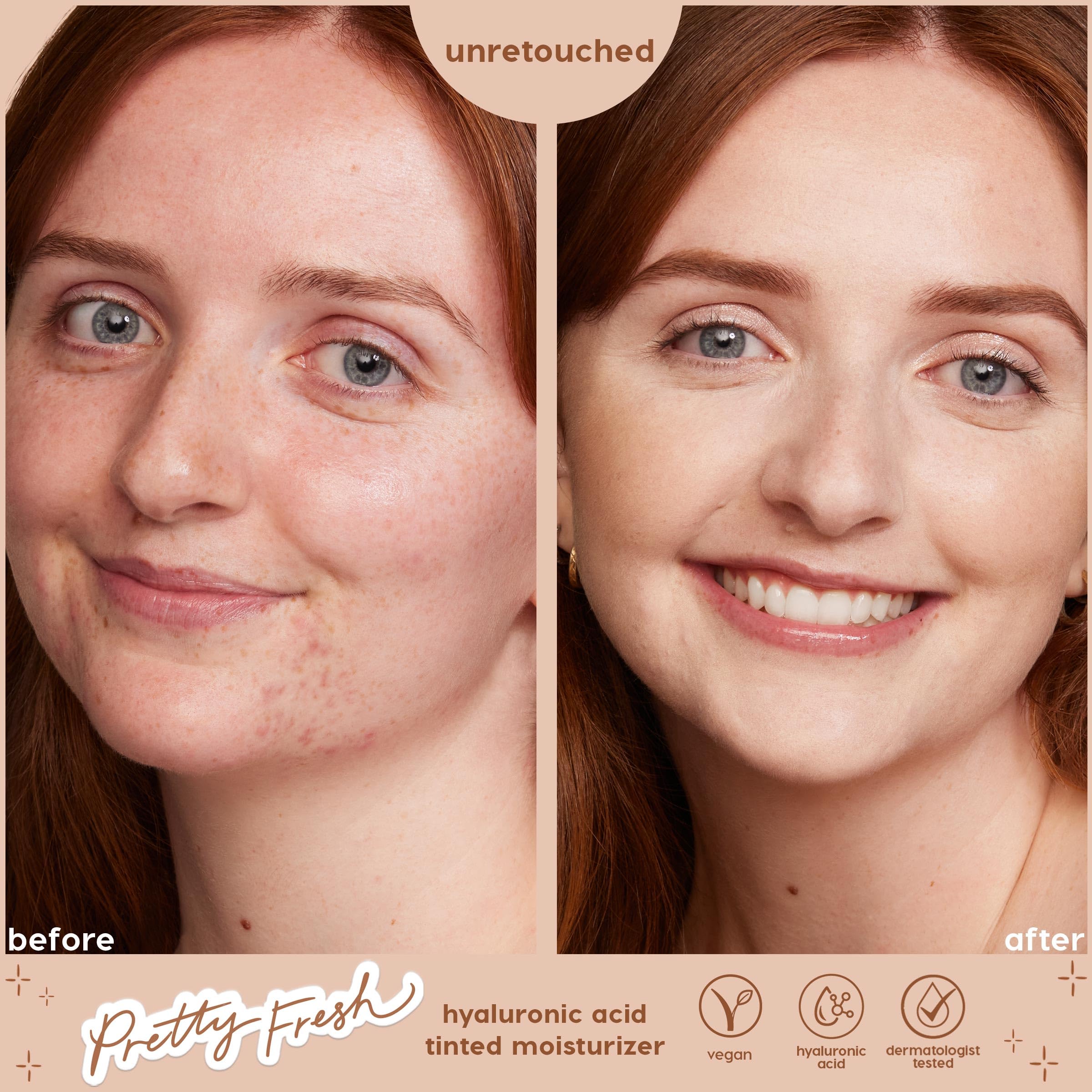 ColourPop Pretty Fresh tinted moisturizer applied with sponge demonstrates blendable hydration.