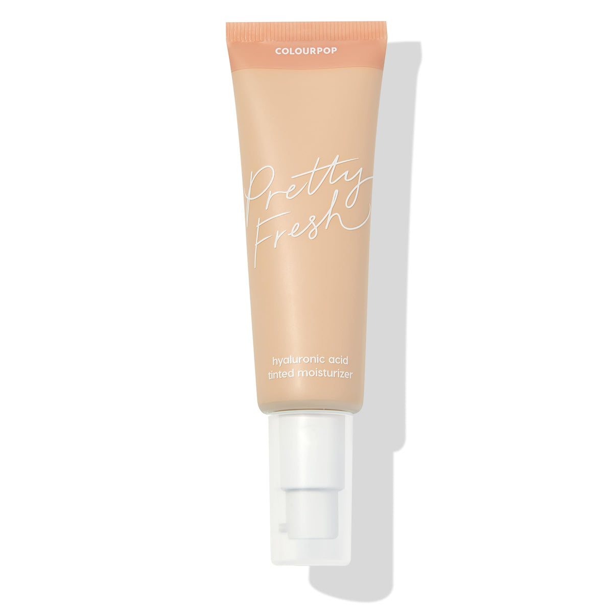 ColourPop Pretty Fresh tinted moisturizer bottle front reveals a lightweight, hydrating skin tint.