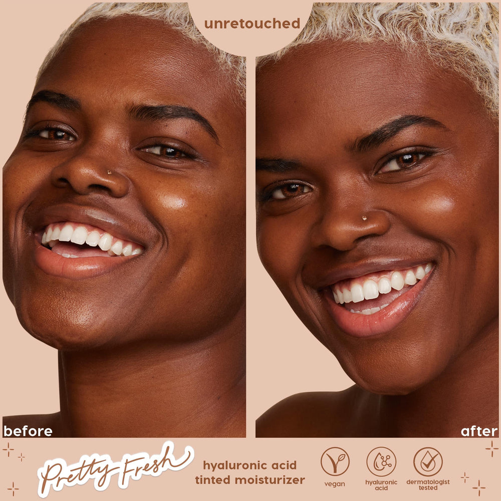 ColourPop Pretty Fresh flat kabuki brush enables medium coverage with a smooth finish.
