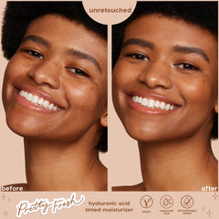 ColourPop Pretty Fresh blended on skin for a luminous, natural finish.