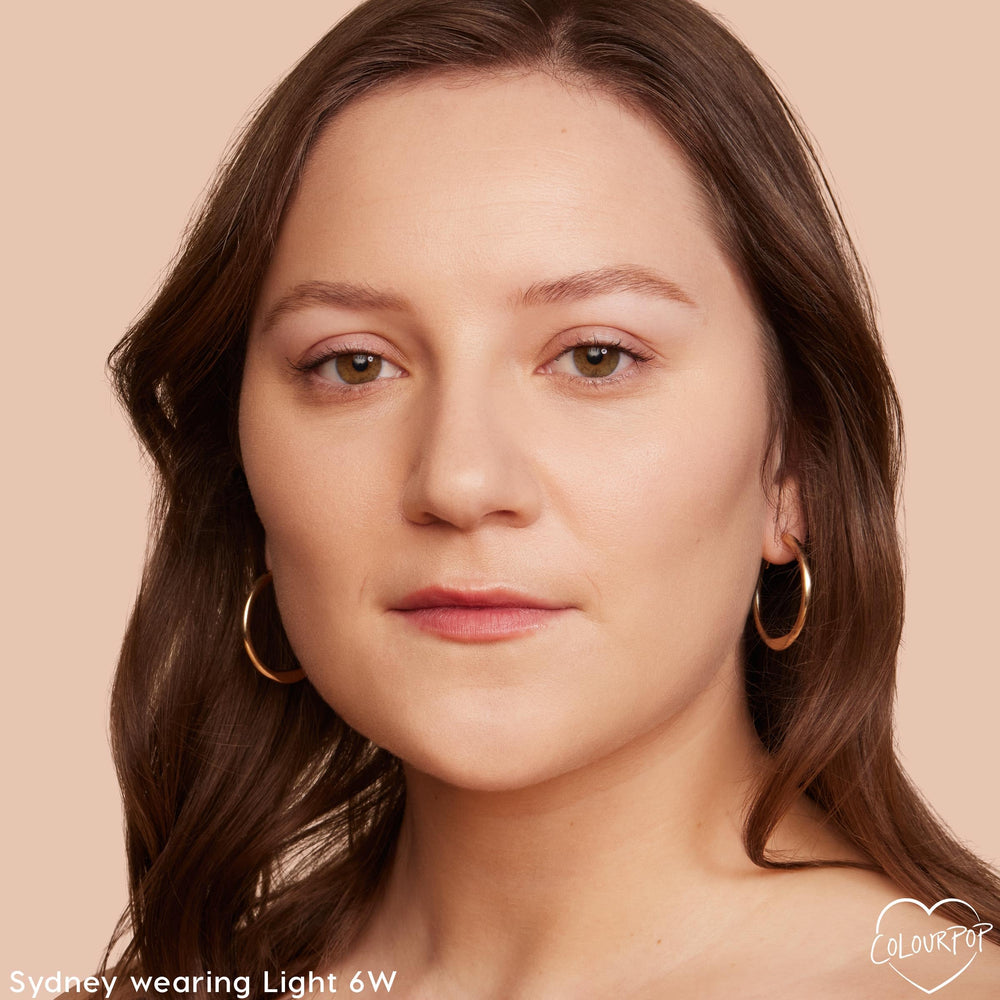 ColourPop Pretty Fresh tinted moisturizer texture closeup highlights lightweight, breathable skin tint