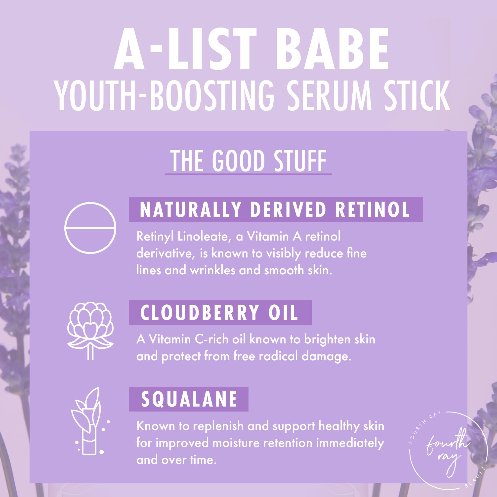ColourPop Retinol Serum Stick in a travel-friendly package for quick touch-ups.