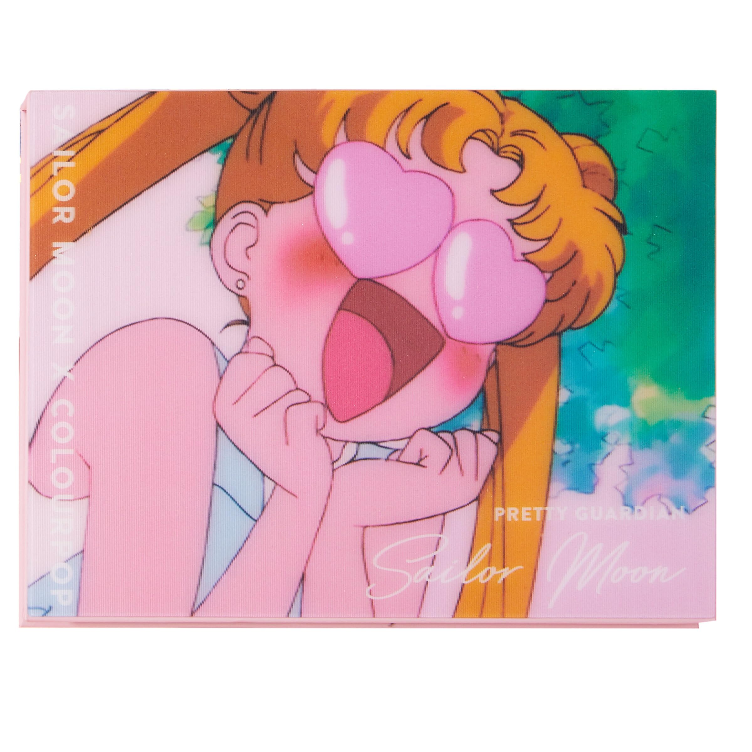 Brush application shot with ColourPop Sailor Moon shows smooth blending.