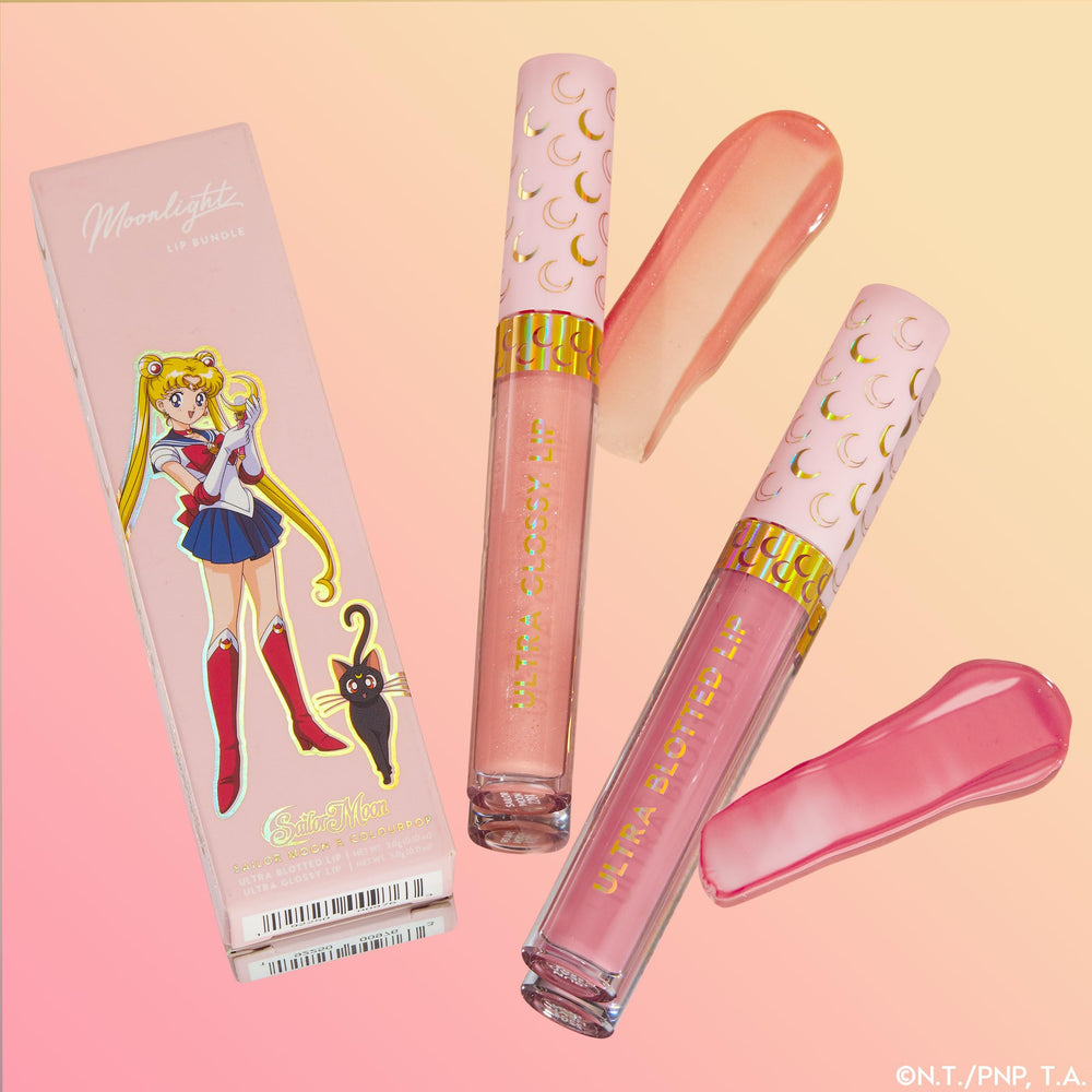 Limited edition ColourPop Sailor Moon lip set duo on display