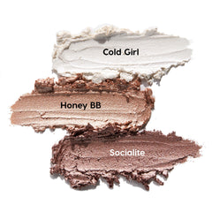 ColourPop Shadow Stix Socialite icy taupe defines cool depth.