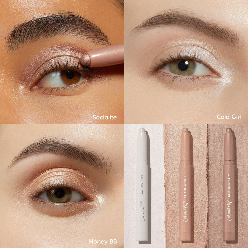 ColourPop Shadow Stix vegan cruelty-free formula for clean beauty.