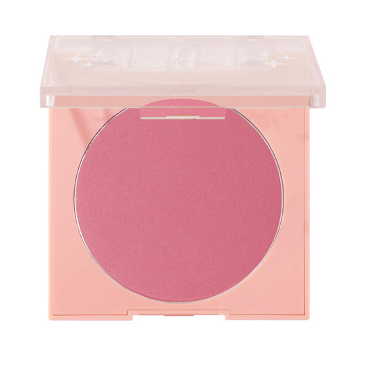 ColourPop Silky Powder Blush in a heart-compact design for portable color on the go.