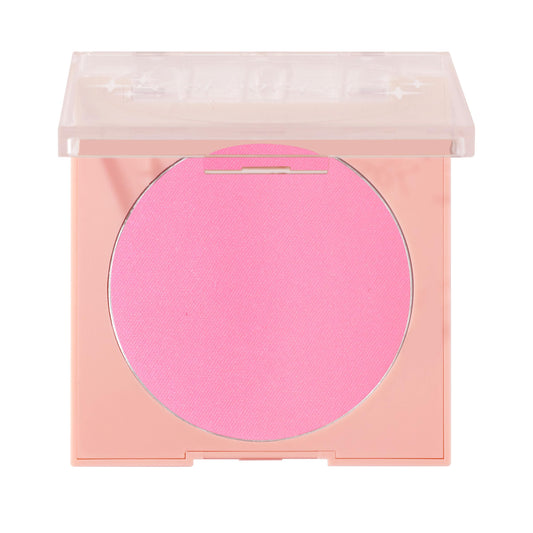 ColourPop Silky Powder Blush Prairie Air compact displaying a soft matte finish and portable heart-shaped design.