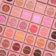 ColourPop Silky Powder Blush red tone provides bold color with buildable coverage