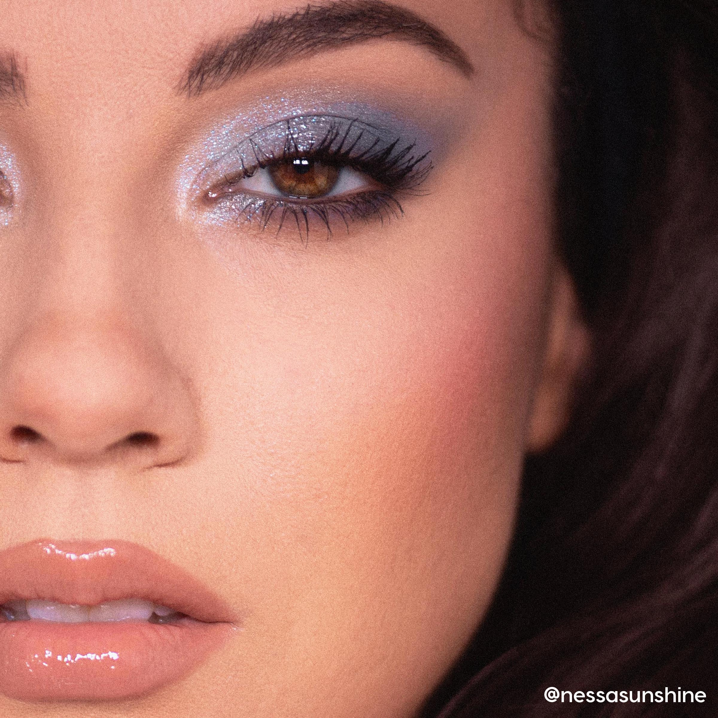 ColourPop So Elemental palette open with tools ready for creative eye looks