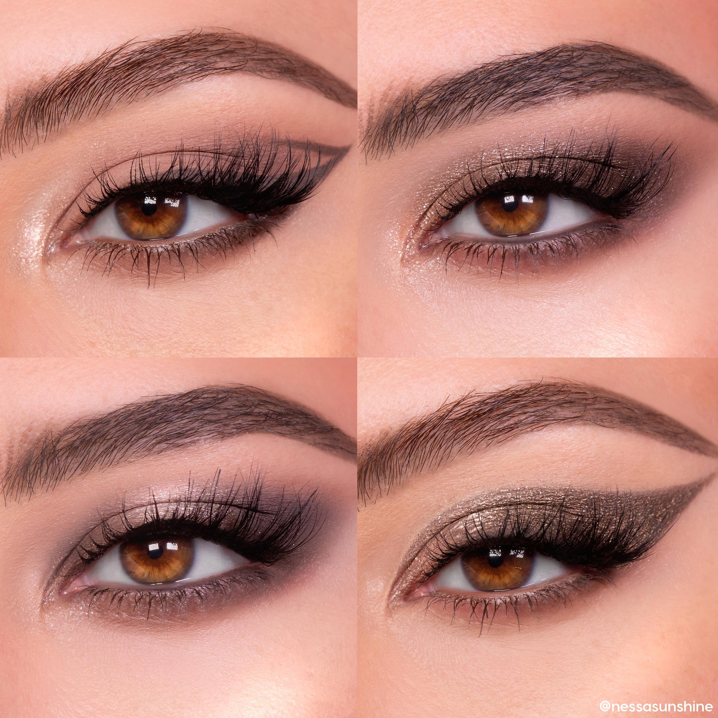 ColourPop That's Taupe metallic taupe swatch highlights luminous shimmer for glam looks.