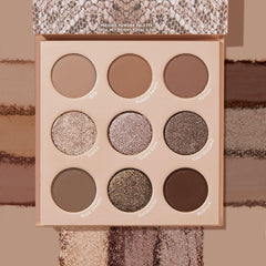 ColourPop That's Taupe swatches reveal metallic and matte finishes for quick matching.