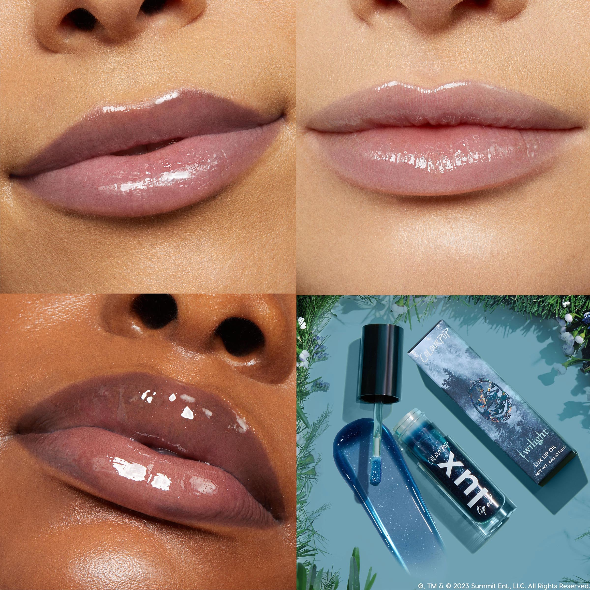 ColourPop Twilight Lux Lip Oil sheer color for versatile, light lip tint.