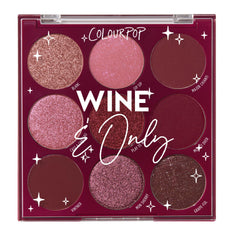 ColourPop Wine & Only palette cover showing rich burgundy tones for bold eye looks.