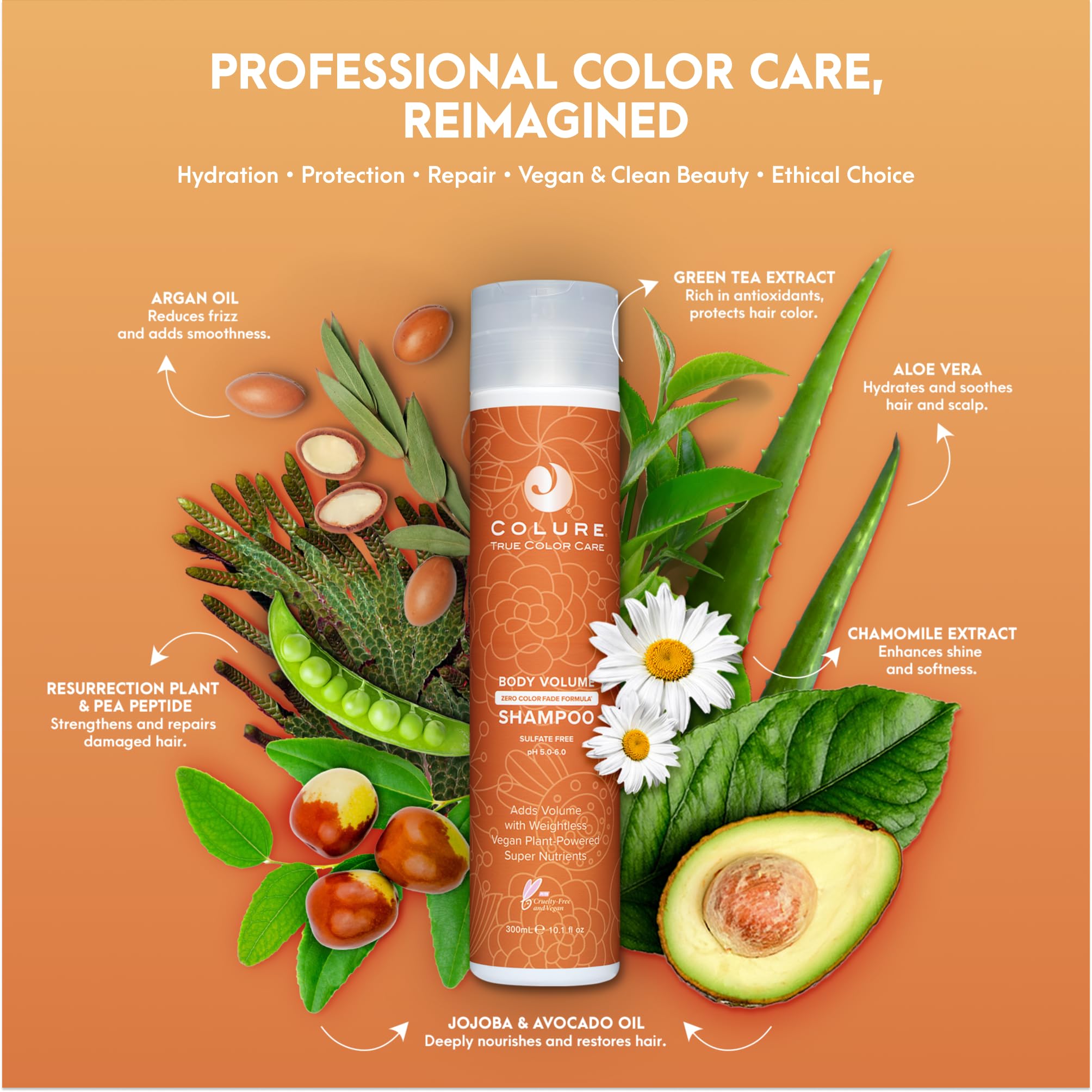 COLURE Body Volume Shampoo moisture balance for healthy volume