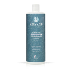 COLURE Super Luxe Conditioner bottle highlights instant hydration for color-treated hair.