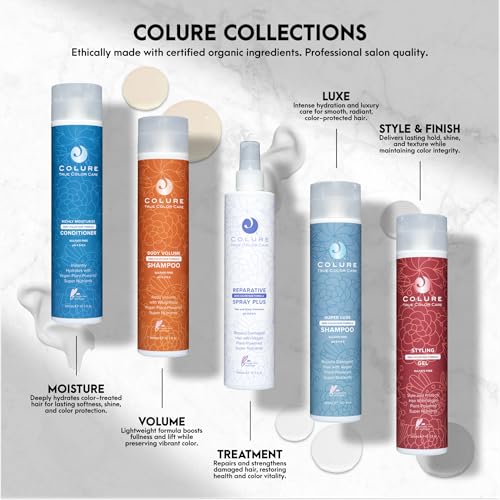 COLURE brand logo on packaging reinforces premium, salon-grade quality.