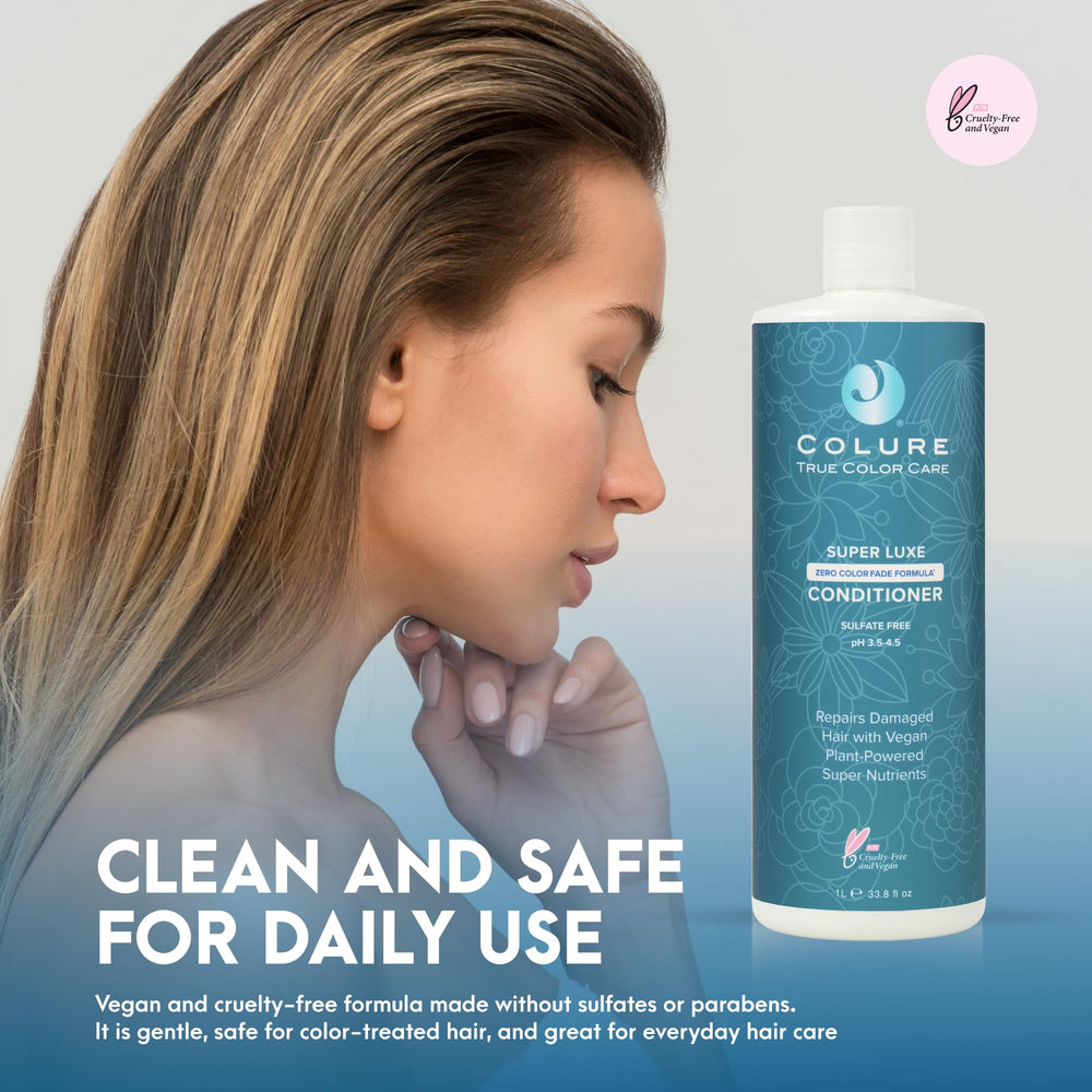 COLURE conditioner cream-texture applied on palm before use.