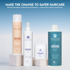 COLURE frizz-control action visible on smooth, manageable hair.