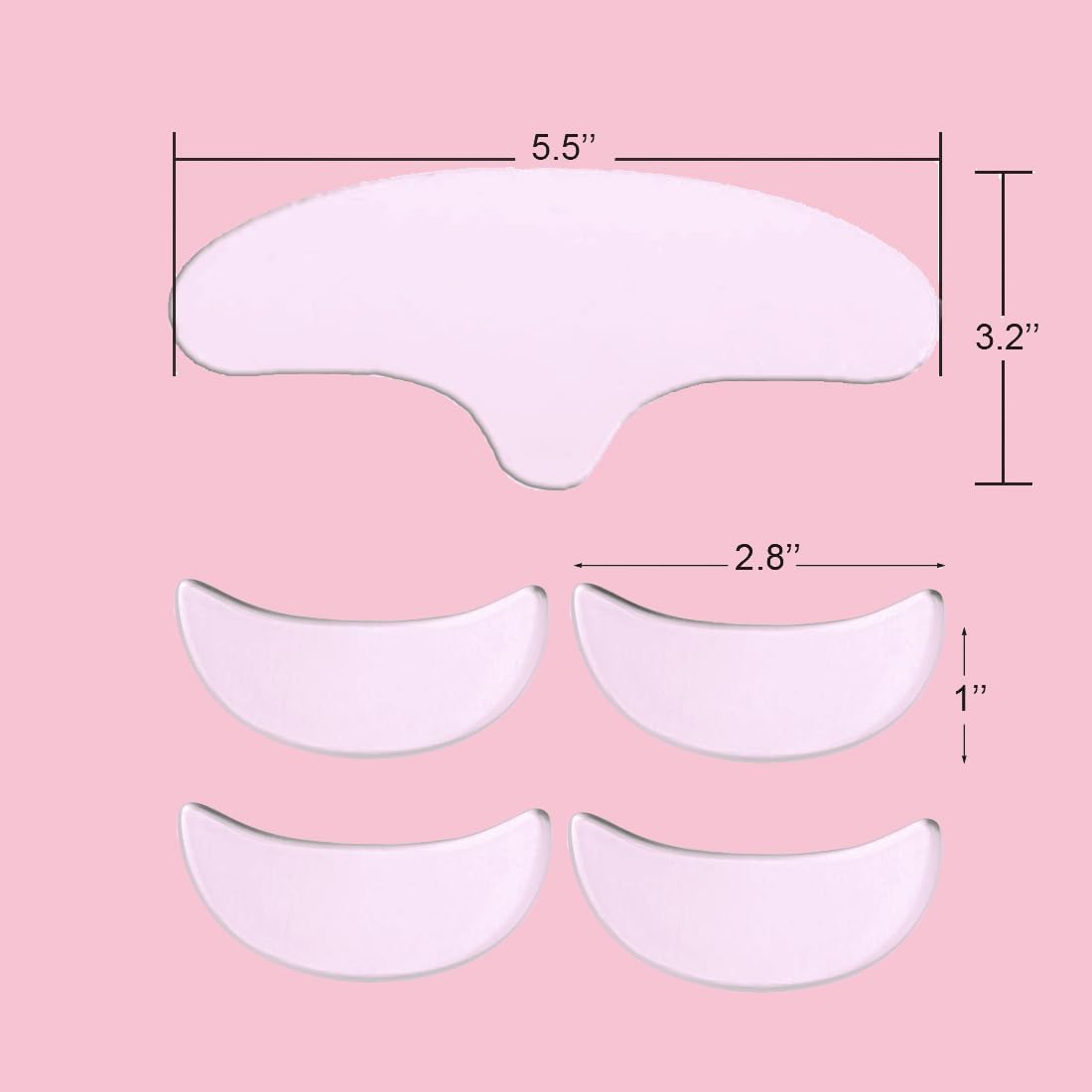 Comfordent patch at outer eyes helps reduce sleep line appearance