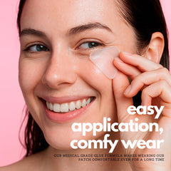 Around mouth patch placement by Comfordent for precise adhesion and movement-friendly wear.