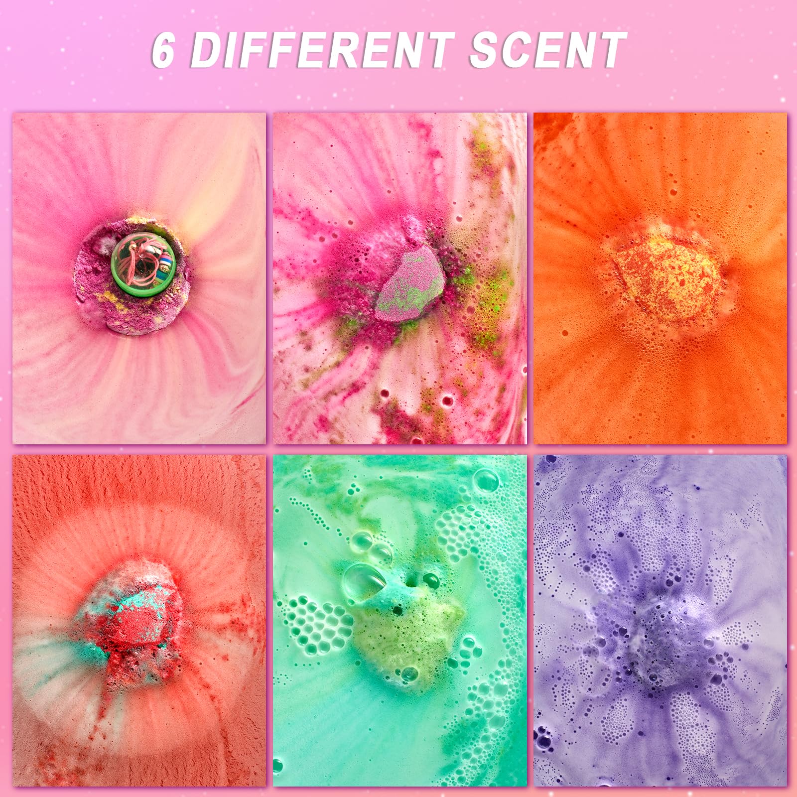 Comfso vivid colors and bubbles in tub for magical soak